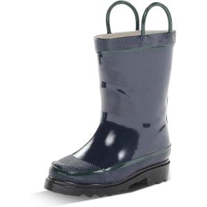 imageWestern Chief Kids Waterproof Rubber Classic Rain Boot with Pull HandleNavy