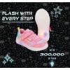 imageWestern Chief Kids Lighted Flash Feet Sneakers  Breathable Mesh Shoes with Flashing Lights Adjustable Strap and SlipResistant Outsole for Active Boys and GirlsPink