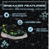 imageWestern Chief Kids Lighted Flash Feet Sneakers  Breathable Mesh Shoes with Flashing Lights Adjustable Strap and SlipResistant Outsole for Active Boys and GirlsGreen