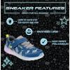 imageWestern Chief Kids Lighted Flash Feet Sneakers  Breathable Mesh Shoes with Flashing Lights Adjustable Strap and SlipResistant Outsole for Active Boys and GirlsBlue