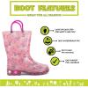 imageWestern Chief Kids Waterproof Light Up Rain Boots With Handles for Easy On and Off for Boys and GirlsSparkle Unicorn