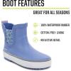 imageWestern Chief Kids Element Chelsea Kid Friendly Lightweight Waterproof Rain Boot with Cozy Lining  Perfect Outdoor Boots for Boys and GirlsPeriwinkle