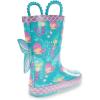 imageWestern Chief Kids Printed Waterproof Rubber Rain Boots  Durable and EasyOn Puddle BootsMermaid Tales
