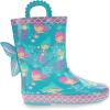 imageWestern Chief Kids Printed Waterproof Rubber Rain Boots  Durable and EasyOn Puddle BootsMermaid Tales