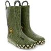 imageWestern Chief Kids Printed Waterproof Rubber Rain Boots  Durable and EasyOn Puddle BootsRex