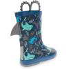 imageWestern Chief Kids Printed Waterproof Rubber Rain Boots  Durable and EasyOn Puddle BootsShark Bolt