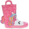 imageWestern Chief Kids Printed Waterproof Rubber Rain Boots  Durable and EasyOn Puddle BootsUnicorn