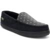 imageWestern Chief Mens Moccasin Slippers  Warm Fleece House Shoes for Men Indoor and Outdoor SlippersBlack