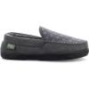 imageWestern Chief Mens Moccasin Slippers  Warm Fleece House Shoes for Men Indoor and Outdoor SlippersCharcoal