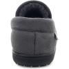 imageWestern Chief Mens Moccasin Slippers  Warm Fleece House Shoes for Men Indoor and Outdoor SlippersCharcoal