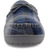 imageWestern Chief Mens Moccasin Slippers  Warm Fleece House Shoes for Men Indoor and Outdoor SlippersNavy
