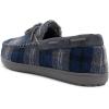 imageWestern Chief Mens Moccasin Slippers  Warm Fleece House Shoes for Men Indoor and Outdoor SlippersNavy
