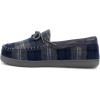 imageWestern Chief Mens Moccasin Slippers  Warm Fleece House Shoes for Men Indoor and Outdoor SlippersNavy