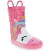 imageWestern Chief Kids Printed Waterproof Rubber Rain Boots  Durable and EasyOn Puddle BootsUnicorn