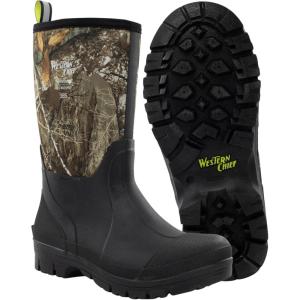 imageWestern Chief Mens 365 Neoprene Waterproof Rain Boots  Durable Rubber Boots with AntiSlip Outsole and ColdWeather ProtectionCamo  Mid