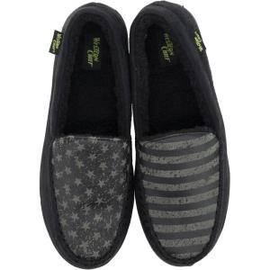 imageWestern Chief Mens Moccasin Slippers  Warm Fleece House Shoes for Men Indoor and Outdoor SlippersBlack