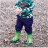 imageWestern Chief Boys Waterproof Printed Rain Boot with Easy Pull on Handles  Fritz the Frog 9 M US Toddler