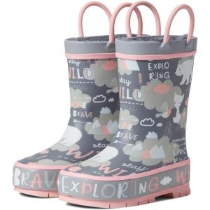 imageWestern Chief Rain Boots with Pull on Handles for Toddlers and Kids  Premium Waterproof Boots for Boys and GirlsGrey