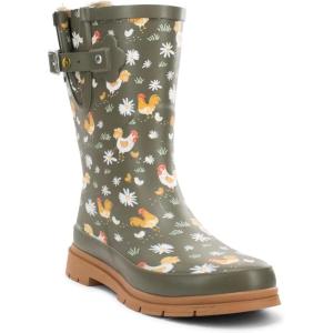image:imageWestern Chief Womens Waterproof Mid Rain BootsFeathered