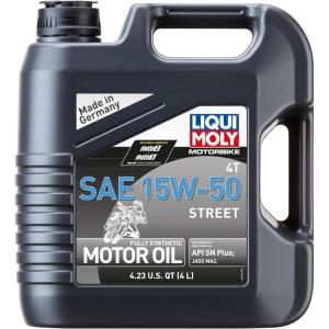 imageLIQUI MOLY Motorbike 4T SAE 15W50 Street  4 L  Motorcycle Fully synthetic engine oil  SKU 20060