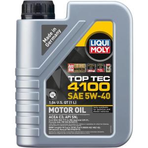 imageLIQUI MOLY Top Tec 4100 SAE 5W40  1 L  Fully synthetic engine oil  SKU 23291 Pack