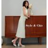 imageAnkis Closed Toe Heels for Women Black Nude White Gold Silver 1 Inch Womens Flats Low Block Heel Women Dress Shoes Womens Pumps Work Shoes with Ankle Strap for Spring FallWhite Pu