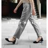 imageAnkis Closed Toe Heels for Women Black Nude White Gold Silver 1 Inch Womens Flats Low Block Heel Women Dress Shoes Womens Pumps Work Shoes with Ankle Strap for Spring FallBlack Nubuck