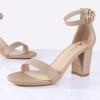 imageAnkis Heels for Women Open Toe Ankle Strap Chunky Heel Sandals 275 InchBeige