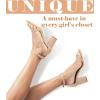 imageAnkis Heels for Women Open Toe Ankle Strap Chunky Heel Sandals 275 InchGold