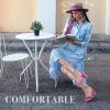 imageAnkis Heels for Women Open Toe Ankle Strap Chunky Heel Sandals 275 InchPink Suede
