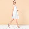 imageAnkis Heels for Women Open Toe Ankle Strap Chunky Heel Sandals 275 InchSilver Pu