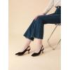 imageAnkis Slingback Heels for Women Closed Toe Womens Pumps Kitten Heel Wedding Party Casual Dress ShoesBlack Nubuck