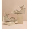 imageAnkis Wedge Sandals for Women Espadrille Womens Wedge Sandals Comfortable Open Toe Cross Band Ankle Strap High Heel Wedges for Women Dressy Summer 34InchNude Nubuck