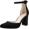 imageAnkis Closed Toe Heels for Women Black Nude White Silver Gold Womens Heels Closed Round Toe Chunky Block Pumps Shoes 3 InchBlack Nubuck
