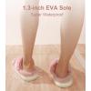 imageAnkis Fuzzy Slippers for Women  UltraSoft Skinfriendly DualStrap Furry Slippers  EVA Cushioned NonSlip Sole  Cozy Memory Foam Women House Slippers  Indoor and Outdoor Cloud SlippersPink