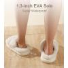 imageAnkis Fuzzy Slippers for Women  UltraSoft Skinfriendly DualStrap Furry Slippers  EVA Cushioned NonSlip Sole  Cozy Memory Foam Women House Slippers  Indoor and Outdoor Cloud SlippersBeige