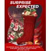 imageAnkis Large Christmas Stockings 4Pack 18 Inches Christmas Stockings DoubleSided Cable Knitted Xmas Stockings Personalized Burgundy Red and Cream for Family Christmas Party Classic DecorationsRed2white2