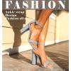 imageAnkis Nude Black White Heels for Women Open Toe Ankle Strap High Heel Sandals Party Wedding Strappy Buckle Sandals Standard Size 4 Inches Tall High Heel DesignSilver
