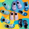 imageAnkis Water Shoes Hook ampamp Loop Closure Toddler Kids Outdoor Quick Dry Barefoot Walking Aqua Socks NonSlip for Sport Beach Swim SurfCrab