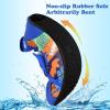 imageAnkis Water Shoes Hook ampamp Loop Closure Toddler Kids Outdoor Quick Dry Barefoot Walking Aqua Socks NonSlip for Sport Beach Swim SurfDigital Dinosaur