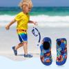 imageAnkis Water Shoes Hook ampamp Loop Closure Toddler Kids Outdoor Quick Dry Barefoot Walking Aqua Socks NonSlip for Sport Beach Swim SurfDigital Dinosaur