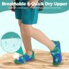 imageAnkis Water Shoes Hook ampamp Loop Closure Toddler Kids Outdoor Quick Dry Barefoot Walking Aqua Socks NonSlip for Sport Beach Swim SurfLittle Crocodile
