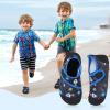 imageAnkis Water Shoes Hook ampamp Loop Closure Toddler Kids Outdoor Quick Dry Barefoot Walking Aqua Socks NonSlip for Sport Beach Swim SurfOuter Space