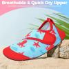 imageAnkis Water Shoes Hook ampamp Loop Closure Toddler Kids Outdoor Quick Dry Barefoot Walking Aqua Socks NonSlip for Sport Beach Swim SurfRed Octopus