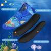 imageAnkis Water Shoes Hook ampamp Loop Closure Toddler Kids Outdoor Quick Dry Barefoot Walking Aqua Socks NonSlip for Sport Beach Swim SurfUnderwater World