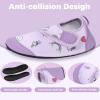 imageAnkis Water Shoes Hook ampamp Loop Closure Toddler Kids Outdoor Quick Dry Barefoot Walking Aqua Socks NonSlip for Sport Beach Swim SurfUnicorn Taro Purple