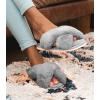 imageAnkis Women Grey Fuzzy Fluffy Slippers Soft Cozy Plush Fluffy Slippers Memory Foam Slipper Fluffy Furry Open Toe Fuzzy Slippers Bedroom Comfy Cross Band Slippers for Womens House Indoor Grey Size 56