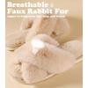 imageAnkis Womens Fuzzy Memory Foam Slippers Cross Band Cozy Plush Home Slippers Fluffy Furry Open Toe House Shoes Indoor Outdoor Slide SlipperCamel