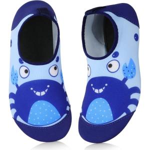 imageAnkis Water Shoes Hook ampamp Loop Closure Toddler Kids Outdoor Quick Dry Barefoot Walking Aqua Socks NonSlip for Sport Beach Swim SurfCrab