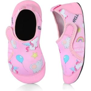 imageAnkis Water Shoes Hook ampamp Loop Closure Toddler Kids Outdoor Quick Dry Barefoot Walking Aqua Socks NonSlip for Sport Beach Swim SurfDumbo